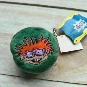 Vintage 1999 Viacom Rugrats Chuckie Finster Plush Keychain Coin Purse Wallet
